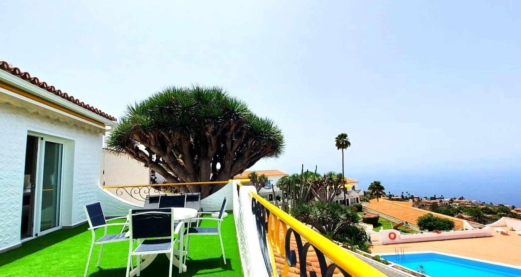 Acogedora Vivienda En Tenerife Con Vistas& Piscina Tacoronte Luaran gambar